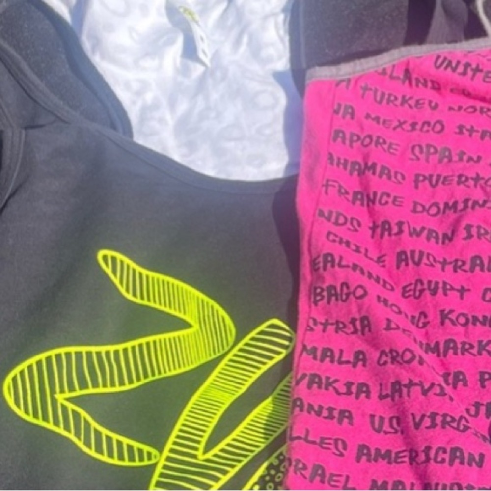 Zumba Fitness Women's Tops - Black, Pink, Blue